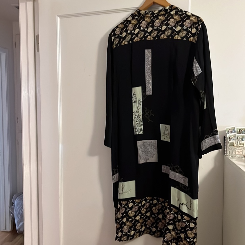 Citron Silk Robe M - Picture 6 of 7